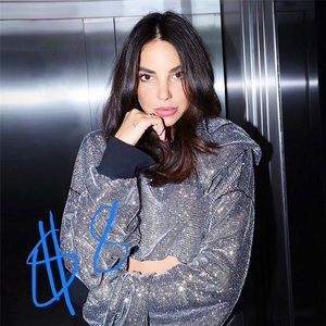 Sequins short hoodie